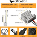 Convertitore di tensione 12V/24V a 48V 1,5A con cavo DC 1m
