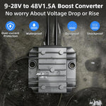Convertitore di tensione 12V/24V a 48V 1,5A con cavo DC 1m