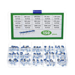 Set da 150 resistori regolabili da 6 mm, 100 Ω–1 MΩ