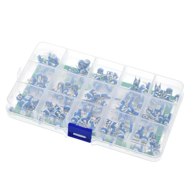 Set da 150 resistori regolabili da 6 mm, 100 Ω–1 MΩ - immagine 2