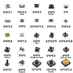 Set 125 pezzi interruttori micro tattile a pulsante