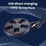 SK-C705M3 Caricabatterie intelligente a 5 slot per batterie da 9 V, base di ricarica USB per batterie Ni-MH