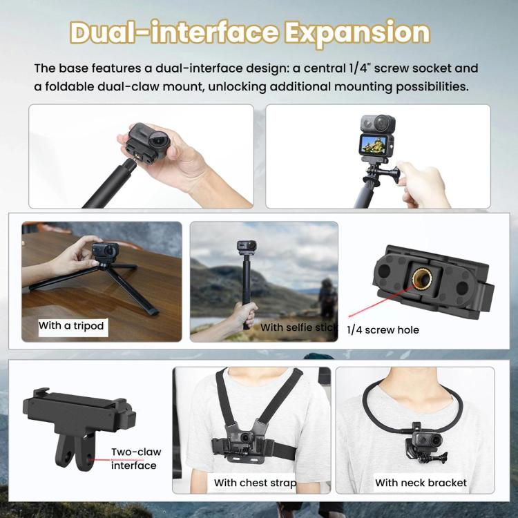 Base adattatore magnetico a sgancio rapido per DJI Osmo Nano