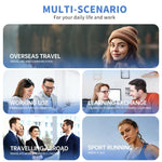 150 lingue Traduzione AI Auricolari Bluetooth wireless con clip auricolare