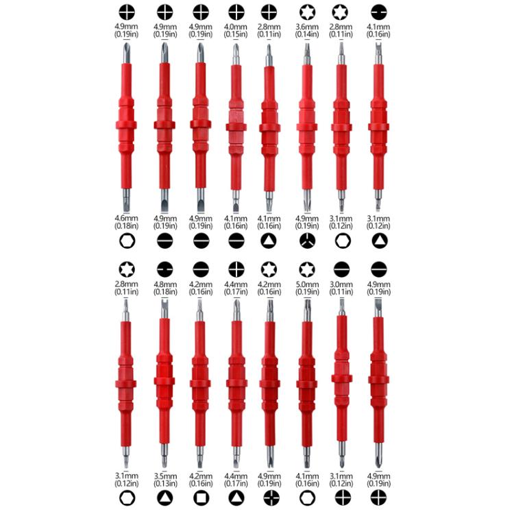 Set cacciaviti a cricchetto 34 in 1 con 32 lame magnetiche - immagine 3