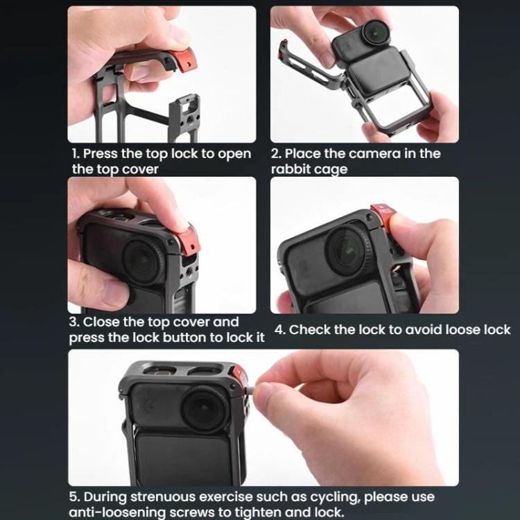 Telaio protezione con gabbia metallica per DJI Osmo Nano