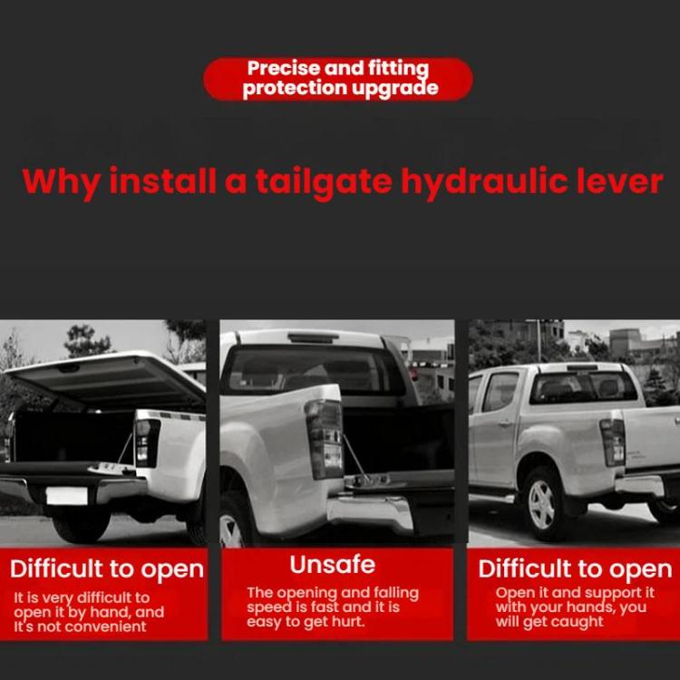 Piastra idraulica smorzamento leva portellone Mitsubishi L200