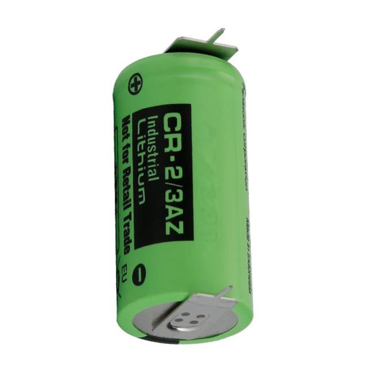 Batteria al litio-biossido di manganese CR-2/3AZ 3V CR17335 1450mAh per PLC, With 2.0-B Plug Wire