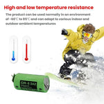 Batteria al litio-biossido di manganese CR-2/3AZ 3V CR17335 1450mAh per PLC, With 2.0-B Plug Wire