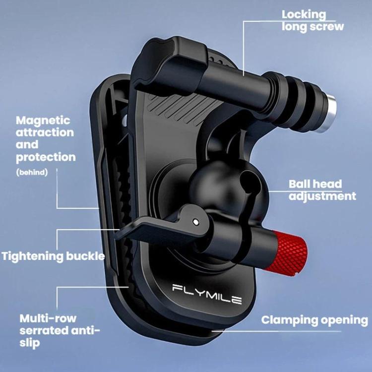 Supporto magnetico per fotocamera DJI GoPro Insta360 da zaino