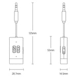 Adattatore AUX Bluetooth 5.4 con ricevitore e trasmettitore