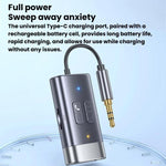 Adattatore AUX Bluetooth 5.4 con ricevitore e trasmettitore