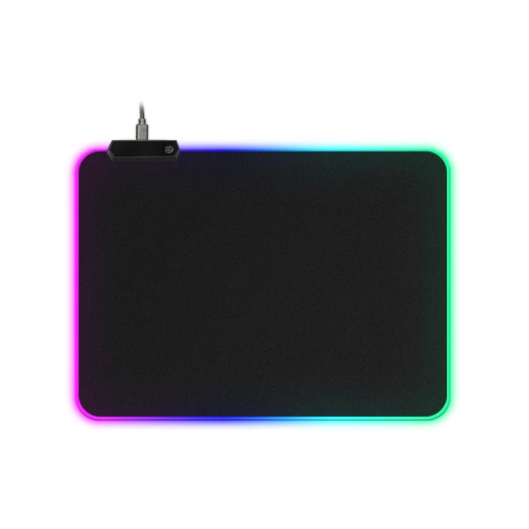Tappetino mouse LED RGB con bordo rinforzato e luce colorata