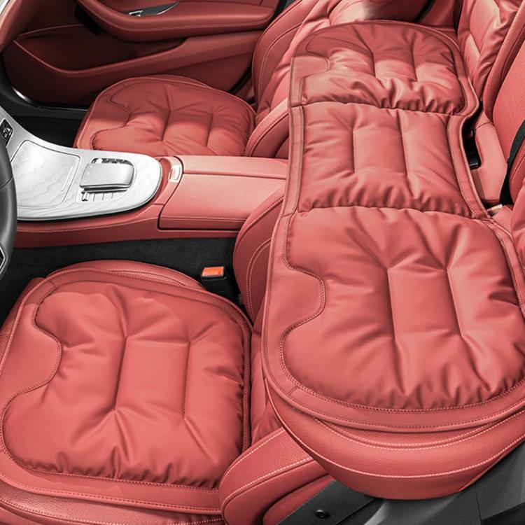 Cuscino per sedile auto spesso in pelle nappa antiscivolo