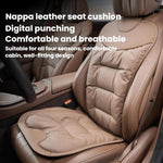 Cuscino per sedile auto spesso in pelle nappa antiscivolo