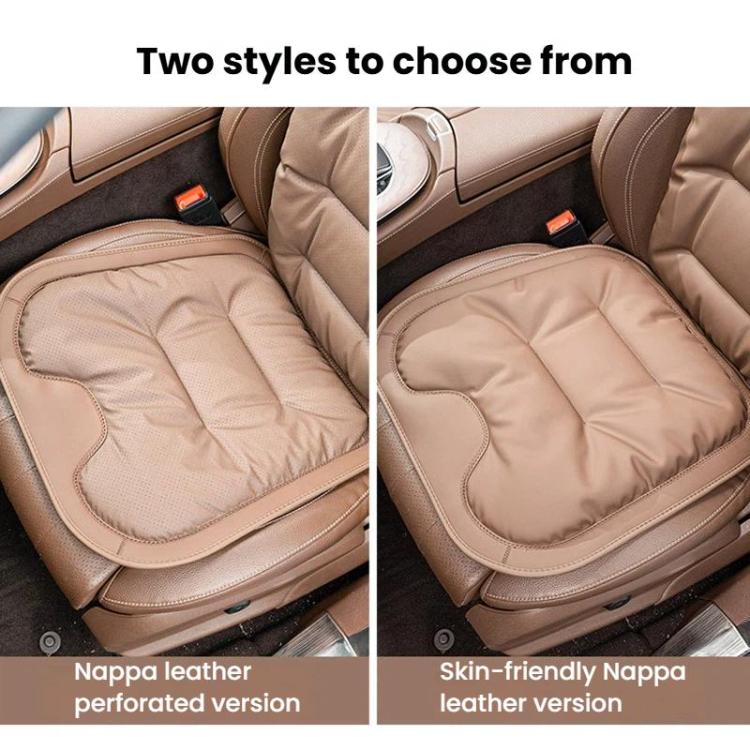 Cuscino per sedile auto spesso in pelle nappa antiscivolo