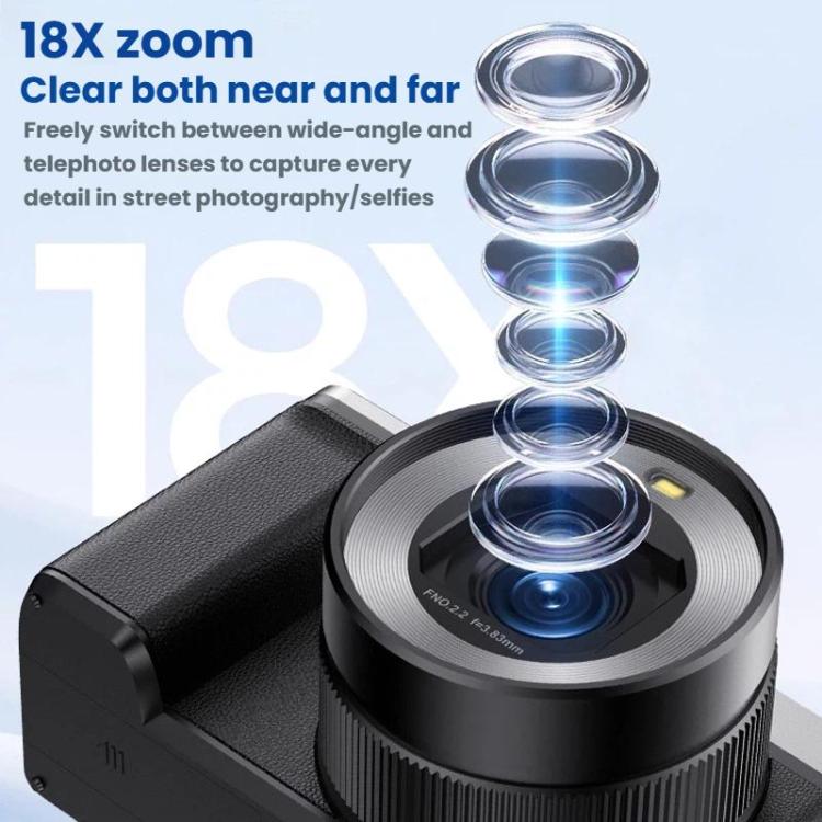 Fotocamera digitale 5K con schermo orientabile e zoom 18X - immagine 8