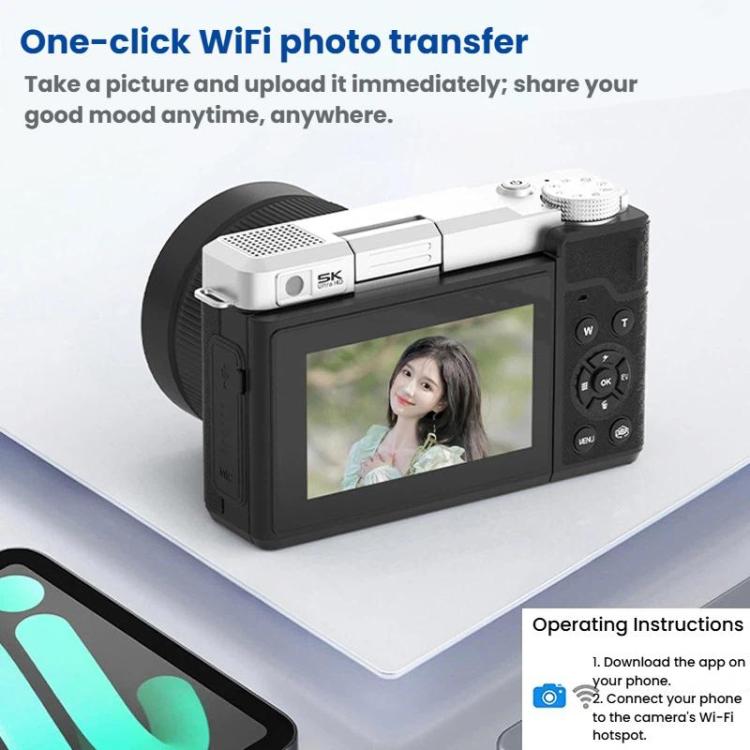 Fotocamera digitale 5K con schermo orientabile e zoom 18X - immagine 11