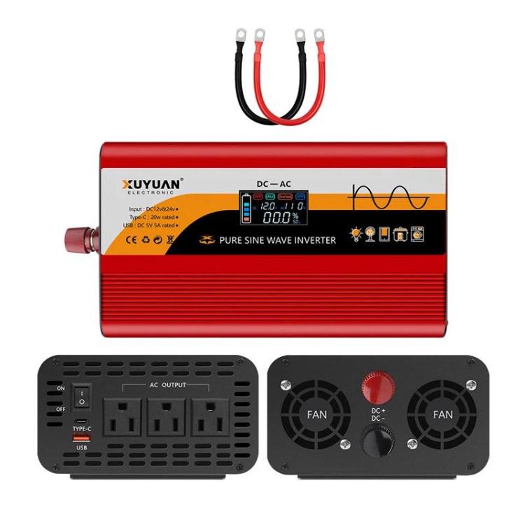 Inverter onda sinusoidale pura XUYUAN 12V/24V a 110V 800-4000W