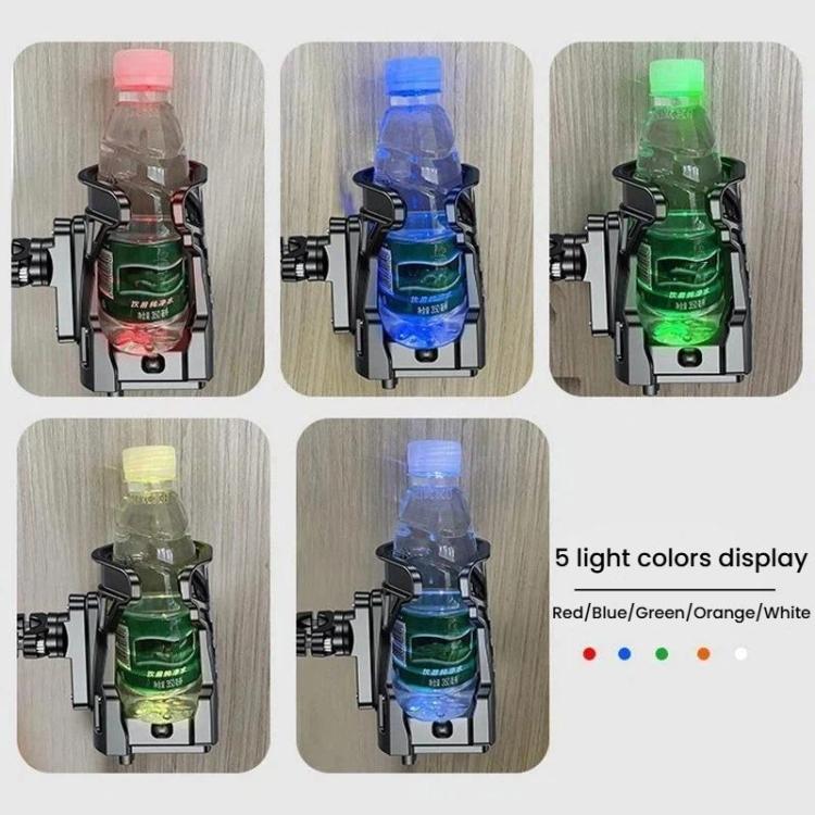 Portabicchiere per bici e moto con luci a 5 colori