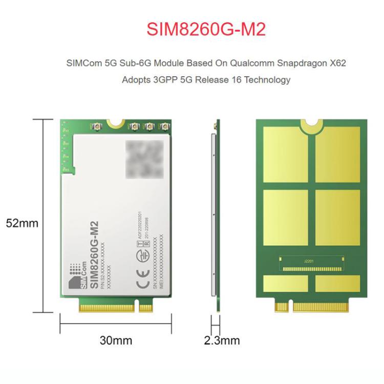 Modulo di comunicazione 5G SIMCOM con Snapdragon X62 e M.2 B KEY - immagine 5
