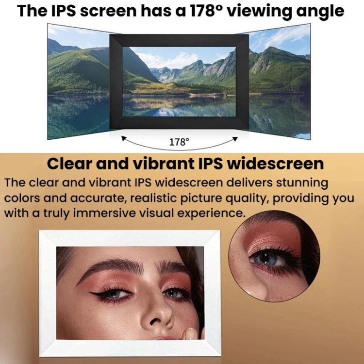 Cornice digitale touch WiFi 10,1" con display smart