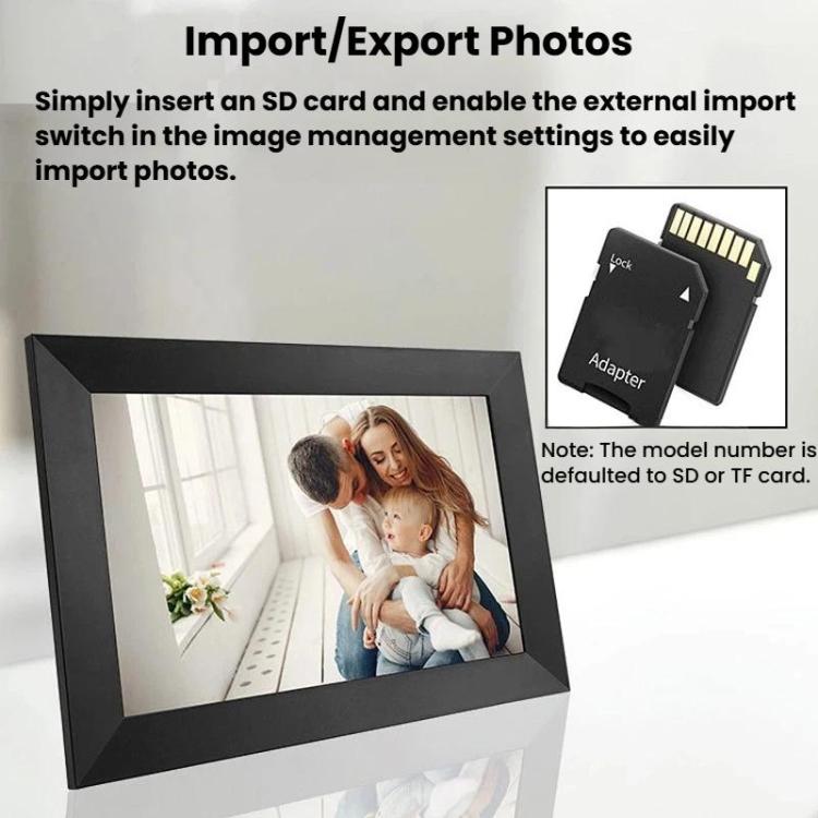 Cornice digitale touch WiFi 10,1" con display smart