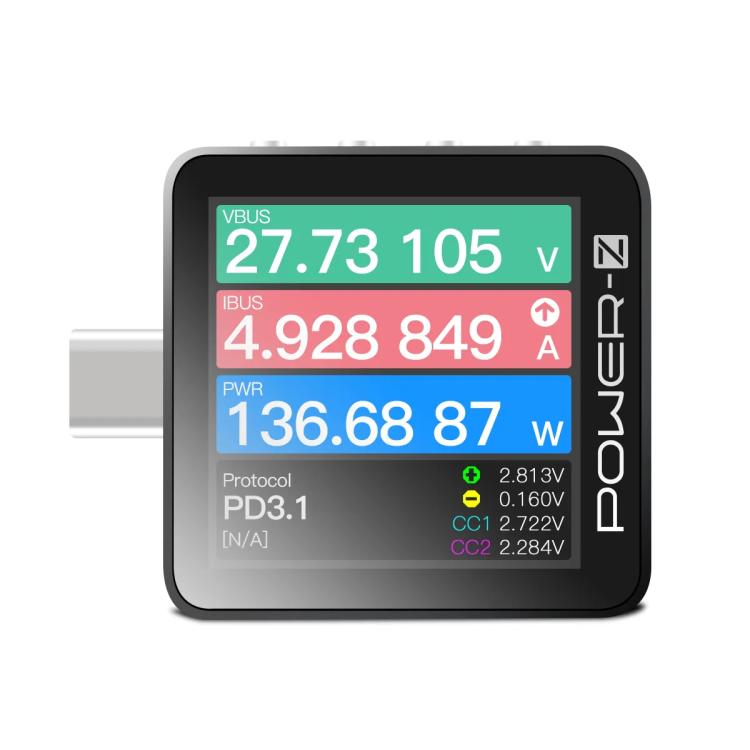 Tester USB-C POWER-Z KM003C per ricarica rapida PD 3.1