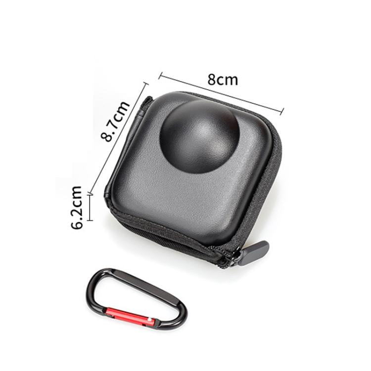 Custodia rigida compatta per GoPro MAX2 con moschettone