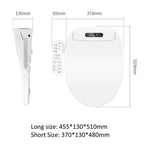 Sedile WC intelligente con comandi a bracciolo, dotato di riscaldamento istantaneo, asciugatore ad aria calda, ugello autopulente e luce notturna a LED., Long Type US Plug, Short Type US Plug, Long Type EU Plug, Short Type EU Plug