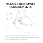 Sedile WC intelligente con comandi a bracciolo, dotato di riscaldamento istantaneo, asciugatore ad aria calda, ugello autopulente e luce notturna a LED., Long Type US Plug, Short Type US Plug, Long Type EU Plug, Short Type EU Plug