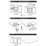 Staffa montaggio sotto scrivania per Mac Mini M1 e M2