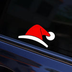 5 adesivi impermeabili cappello di Natale per finestrini auto