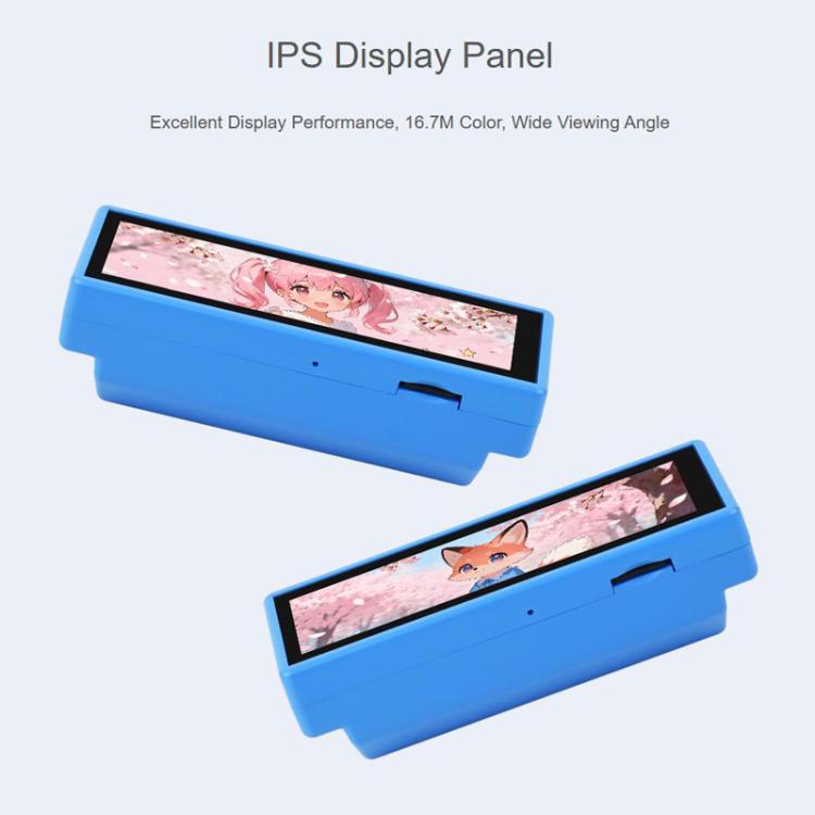 WAVESHARE Scheda di sviluppo ad alte prestazioni con display touch capacitivo da 3,49 Nch RP2350, risoluzione 172 x 640, architettura dual core., With Lithium Battery, No Lithium Battery