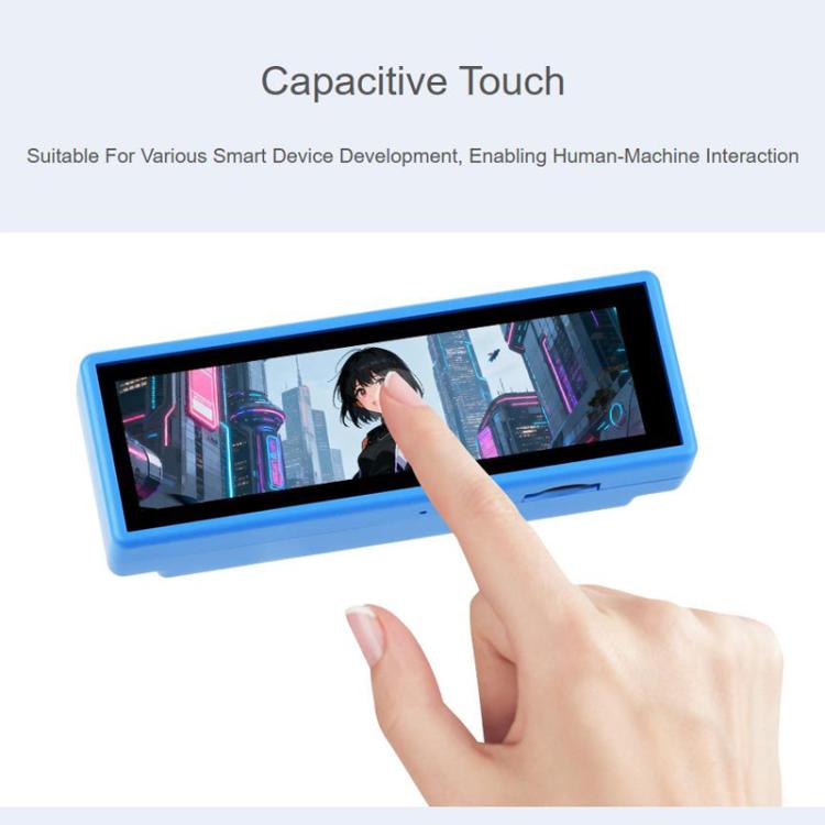 WAVESHARE Scheda di sviluppo ad alte prestazioni con display touch capacitivo da 3,49 Nch RP2350, risoluzione 172 x 640, architettura dual core., With Lithium Battery, No Lithium Battery