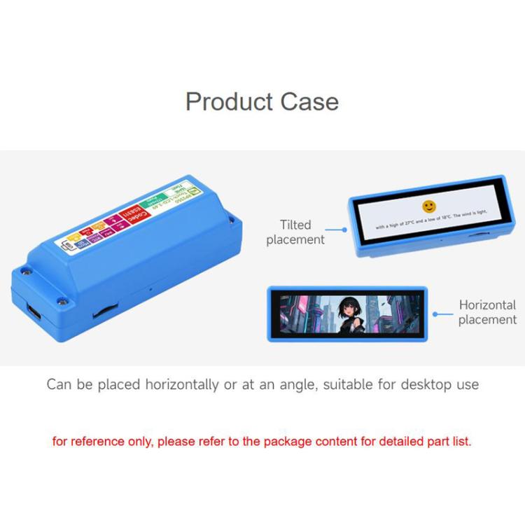 WAVESHARE Scheda di sviluppo ad alte prestazioni con display touch capacitivo da 3,49 Nch RP2350, risoluzione 172 x 640, architettura dual core., With Lithium Battery, No Lithium Battery