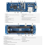 WAVESHARE Scheda di sviluppo ad alte prestazioni con display touch capacitivo da 3,49 Nch RP2350, risoluzione 172 x 640, architettura dual core., With Lithium Battery, No Lithium Battery