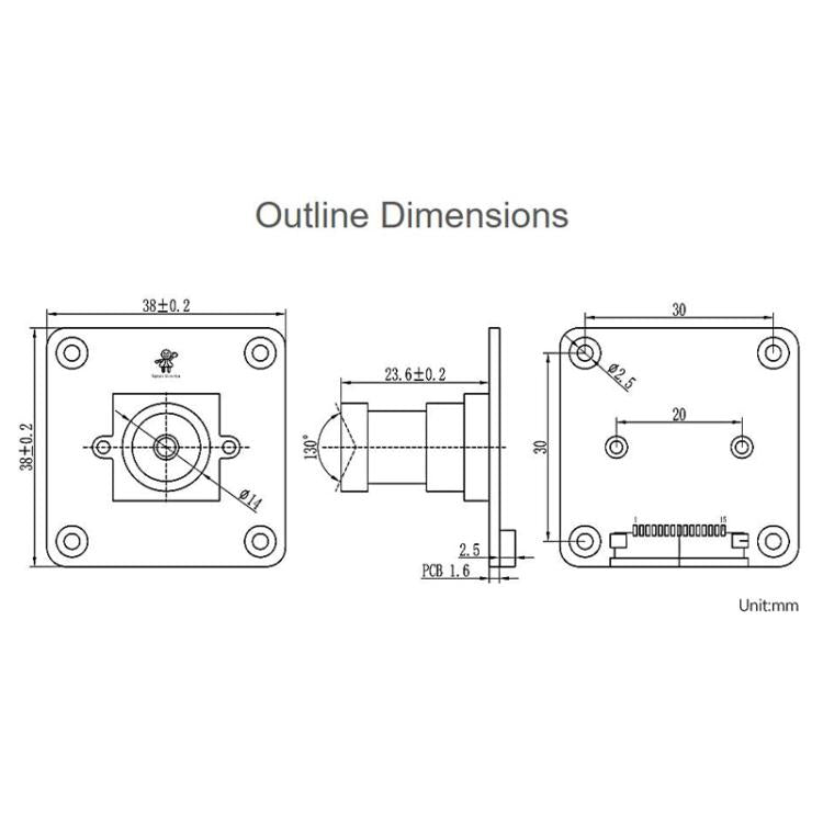 Modulo fotocamera monocromatica Sony IMX296 1,58 MP M12 - immagine 5
