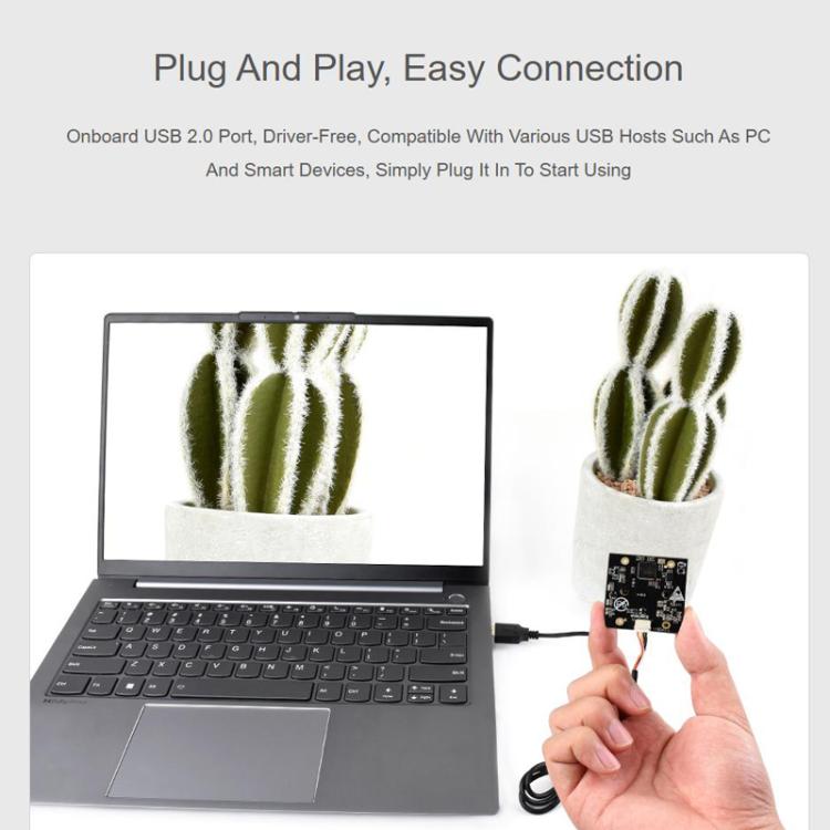 Modulo fotocamera USB 8 MP OS08A10 con lente M12 - immagine 4