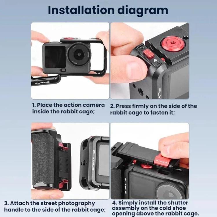 Kit telaio protettivo Flymile per DJI Osmo Action 6