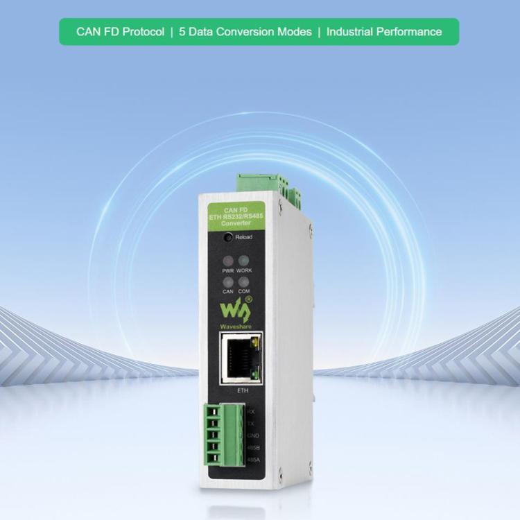 Convertitore di protocollo CAN FD bidirezionale con RS485, RS232 e RJ45 - immagine 2