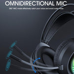 Cuffie gaming cablate 3.5mm con microfono omnidirezionale