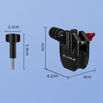 Clip montaggio parabrezza per telecamera Flymile moto