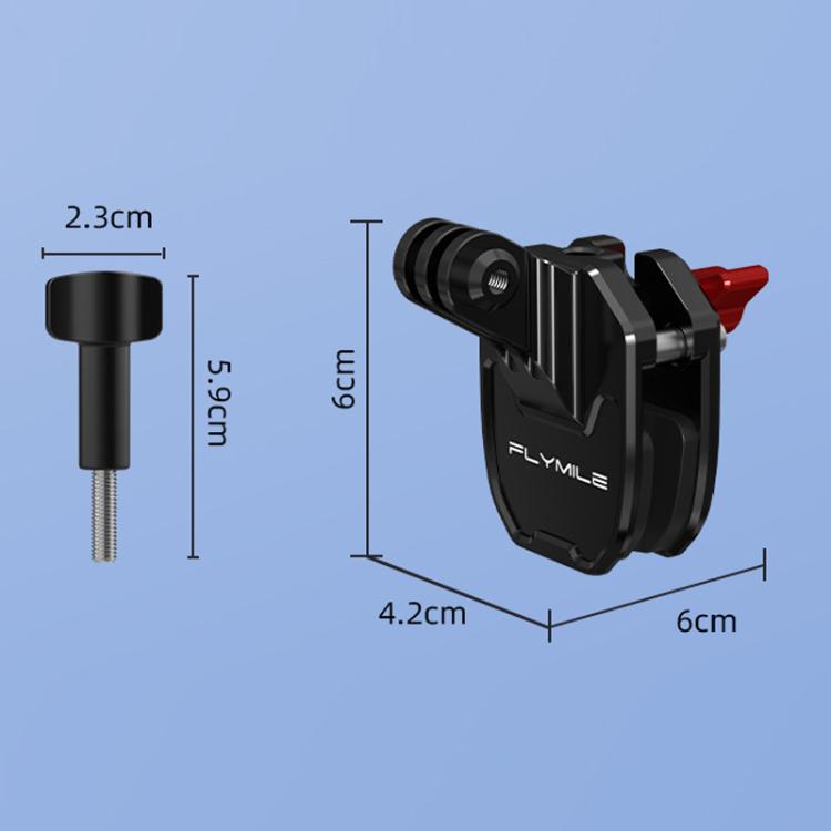 Clip montaggio parabrezza per telecamera Flymile moto