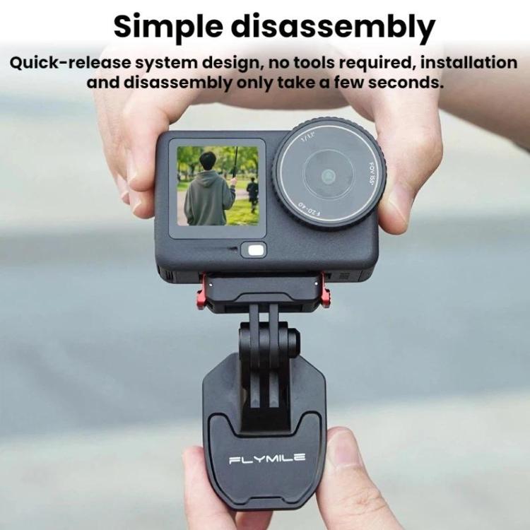 Clip montaggio parabrezza per telecamera Flymile moto