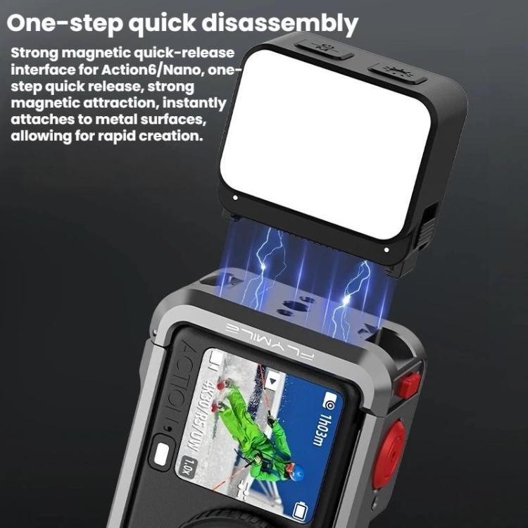 Luce magnetica per selfie DJI Osmo Action 6 e Nano