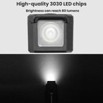 Faro anteriore per bicicletta JOHORSE ricaricabile USB 80 lumen