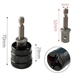 Presa per cric elettrico per rimozione pneumatici 9x4x4cm