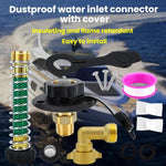 Kit montaggio valvola di ritegno ingresso acqua in ottone
