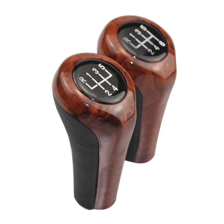 Pomello leva cambio effetto legno per auto BMW 5-6 marce